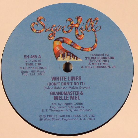 MELLE MEL WHITE LINES / GROOVE MAXI 12" MINT