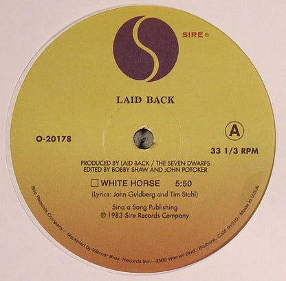 LAID BACK WHITE HORSE / SOFT CELL TAINTED LOVE MAXI 12" MINT