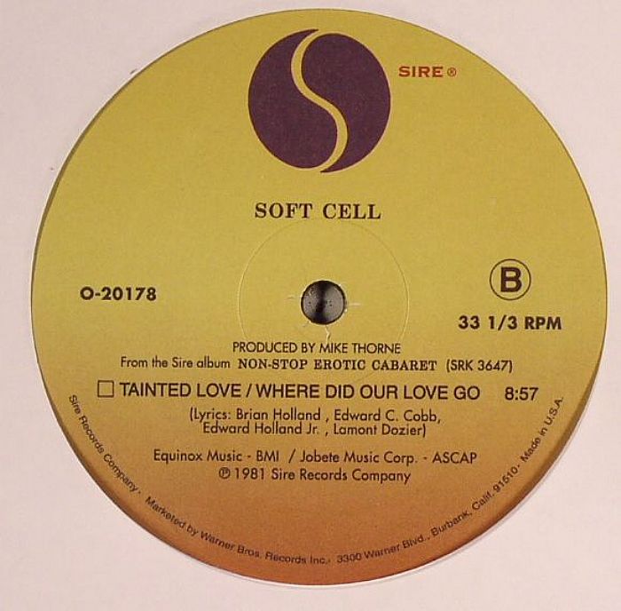 LAID BACK WHITE HORSE / SOFT CELL TAINTED LOVE MAXI 12" MINT