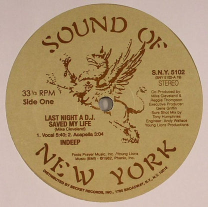 Indeep Last a Dj Saved My Life Remixes - MAXI MINT