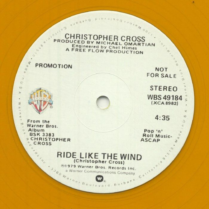 Christopher Cross Ride Like The Wind Maxi Nuevo de Fabrica Reedicion 2025