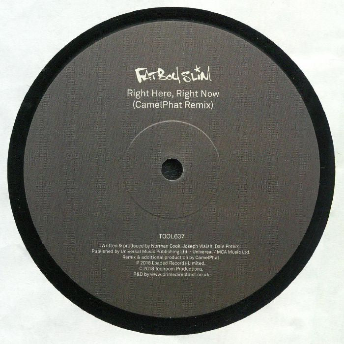 Fatboy Slim Right Here Right Now Camelpath Maxi Nuevo de Fabrica Reedicion 2025