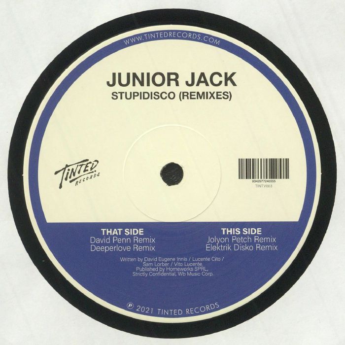 Junior Jack Stupidisco Maxi Nuevo de Fabrica Reedicion 2025