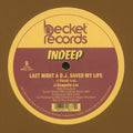 INDEEP LAST NIGHT A DJ SAVED MY LIFE MAXI 12" MINT