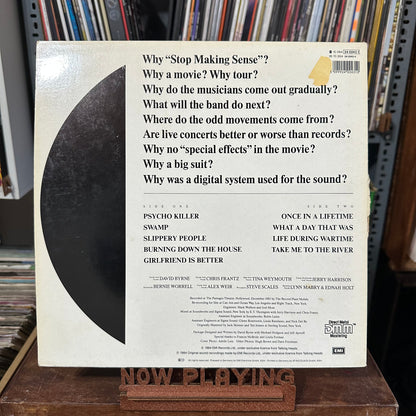 Talking Heads Stop Making Sense LP De Epoca VG+ A NM