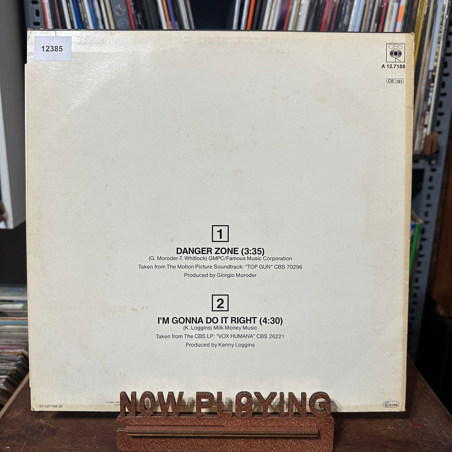 Kenny Loggins Danger Zone MAXI Doble VG+