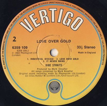 Dire Straits Love Over Gold Vinilo LP Nuevo