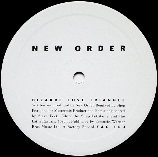 New Order Bizarre Love Triangle Maxi Near MInt