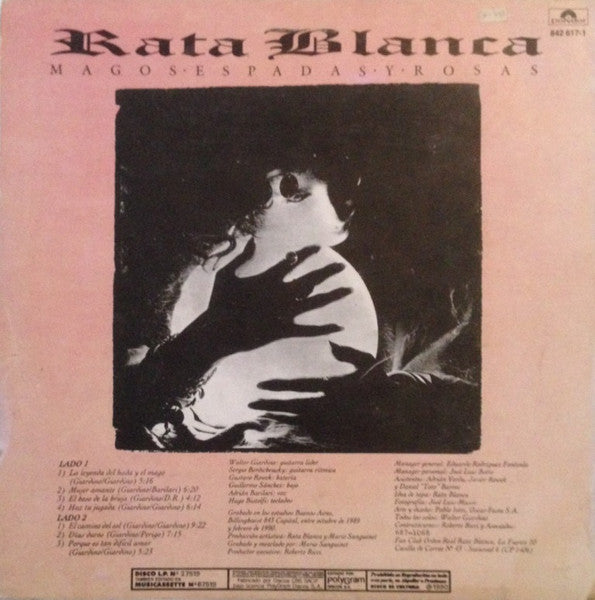 Rata Blanca Magos, Espadas y Rosas Lp Nuevo