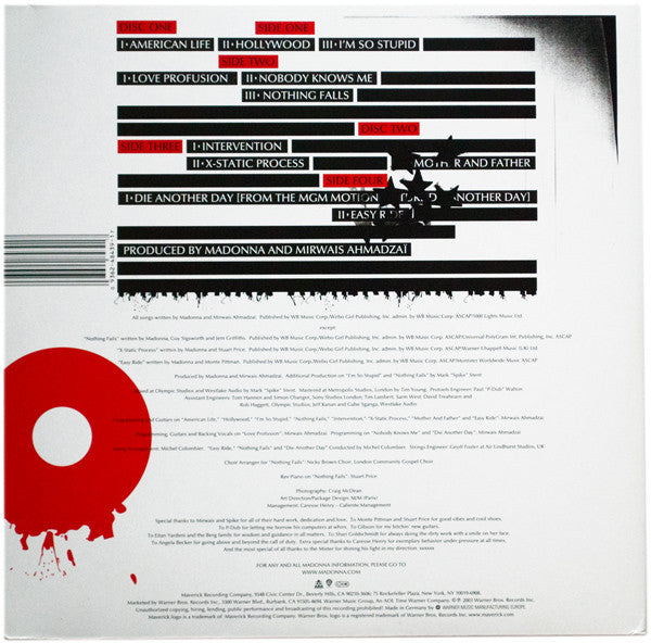 Madonna American Life Vinilo LP NUEVO
