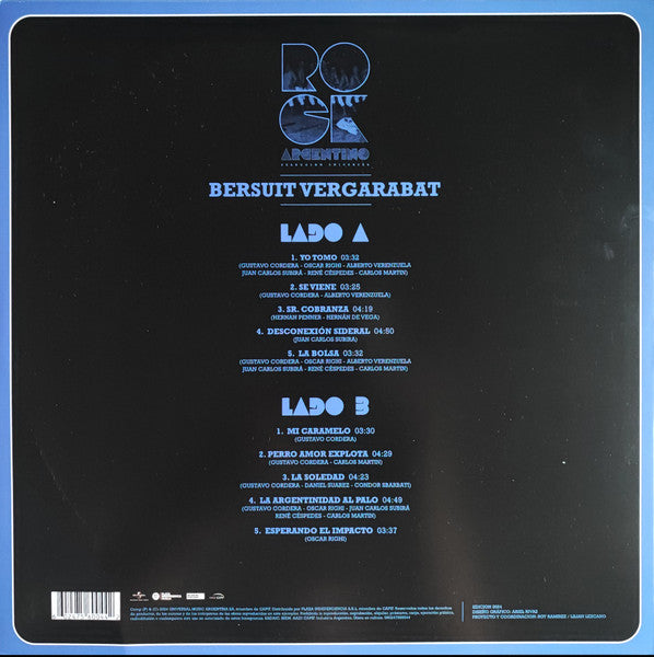 Bersuit Vergarabat Coleccion Rock Argentino LP Mint Cerrado