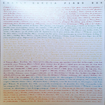 Charly Garcia Piano Bar LP Mint Cerrado