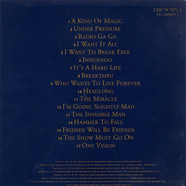 Queen Greatest Hits 2 Vinilo Abierto Como Nuevo