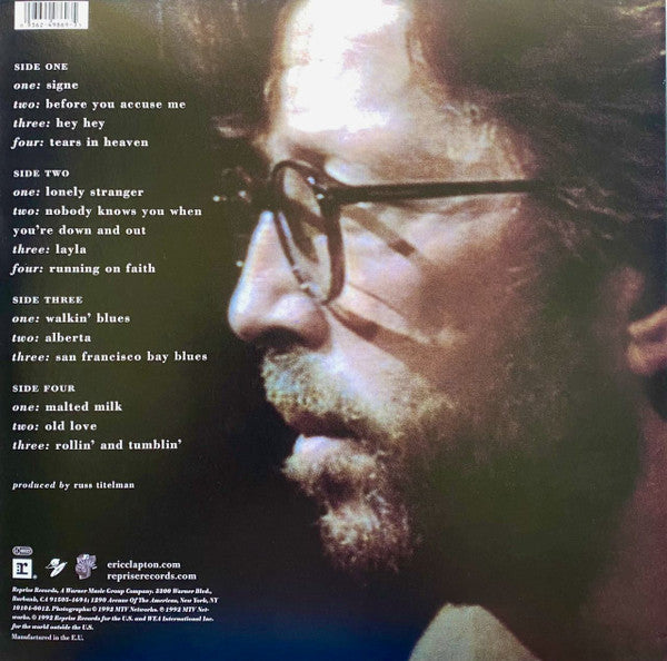 Eric Clapton Unplugged LP Nuevo