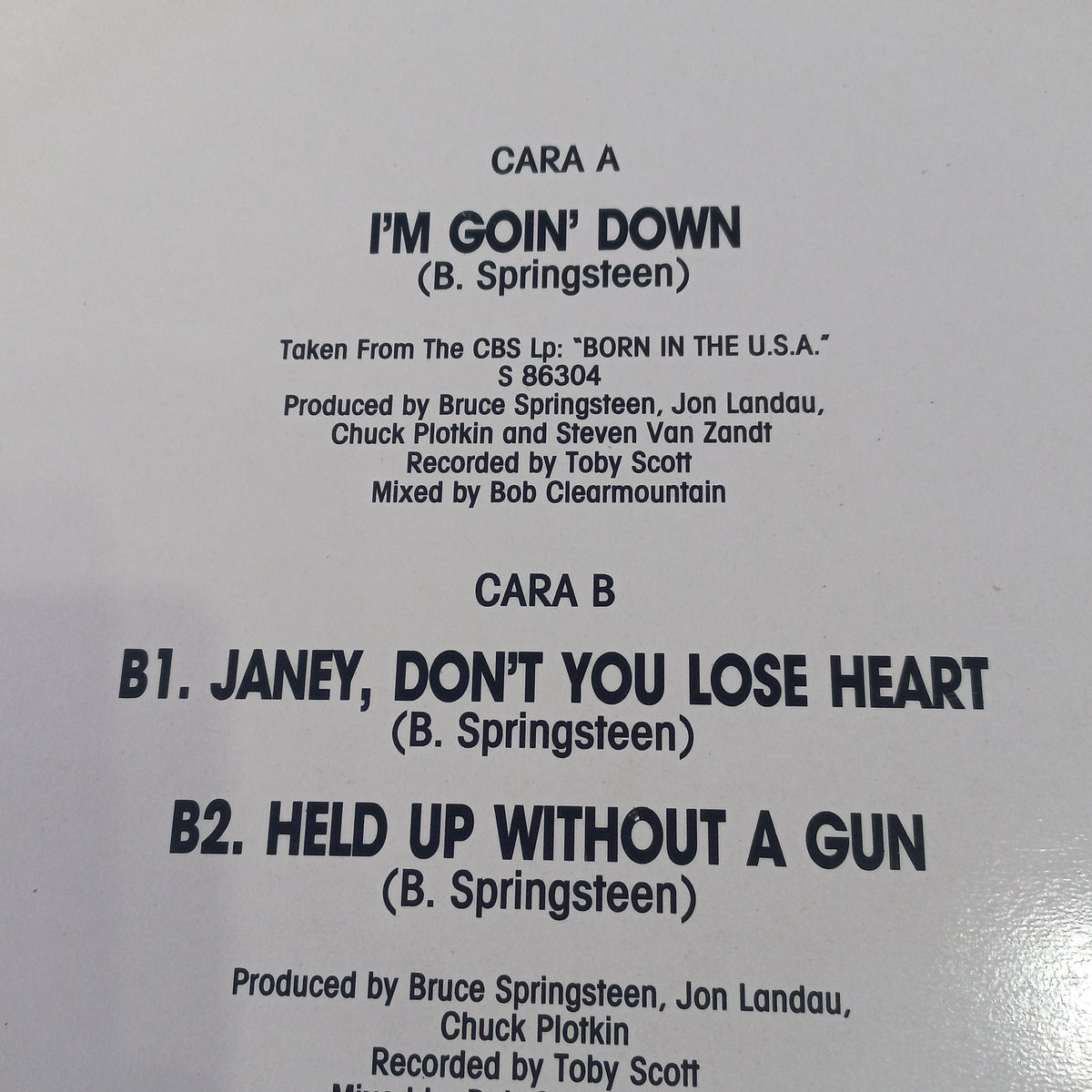 Bruce Springsteen Im Going Down Maxi VG+ De Epoca