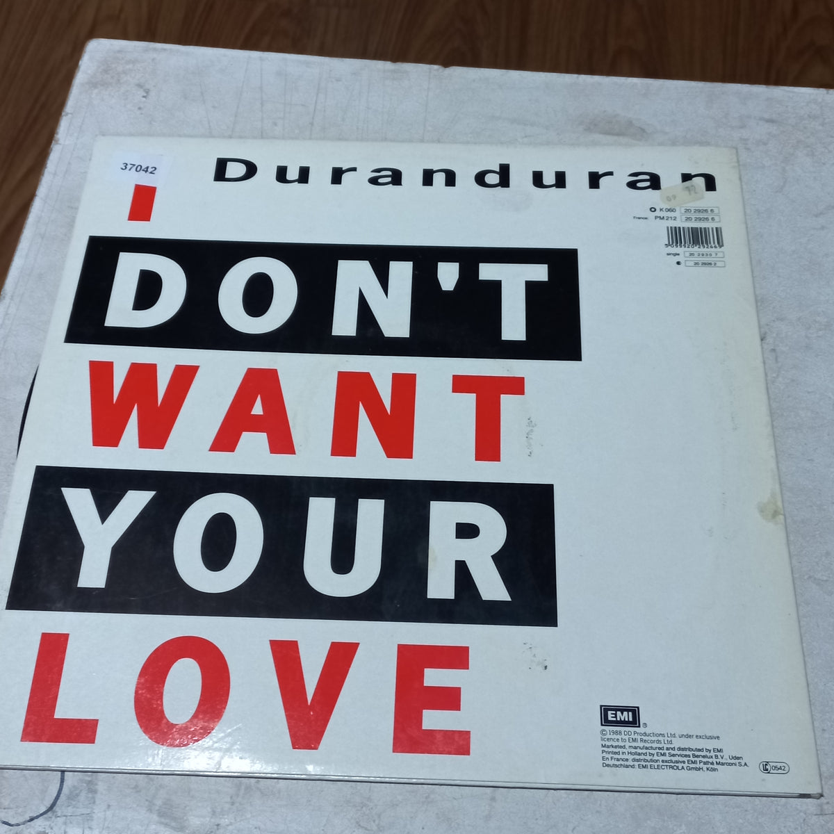 DURAN DURAN I DONT WANT YOUR LOVE MAXI 12" SECOND HAND VG+ O NM
