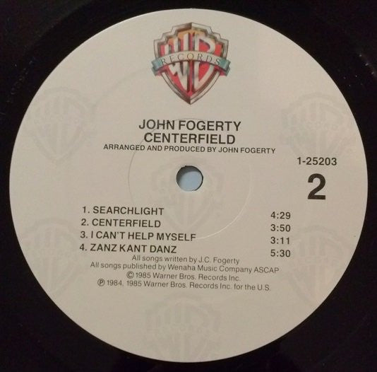 John Fogerty Centerfield LP Near Mint